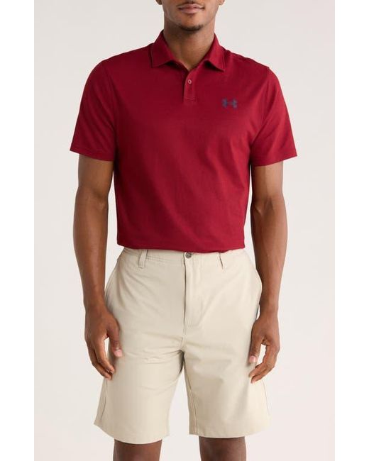 Under Armour Red Playoff Piqué Polo for men