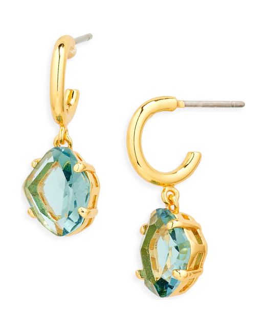 Kate Spade Metallic Treasure Trove Drop Huggie Hoop Earrings