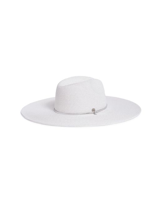 BCBGMAXAZRIA White Oversize Panama Hat