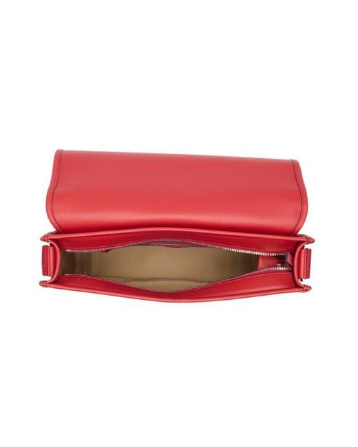 MCM ロゴプリント メッセンジャーバッグ MCM Aren Logo Print Messenger Crossbody Bag in Red | Lyst