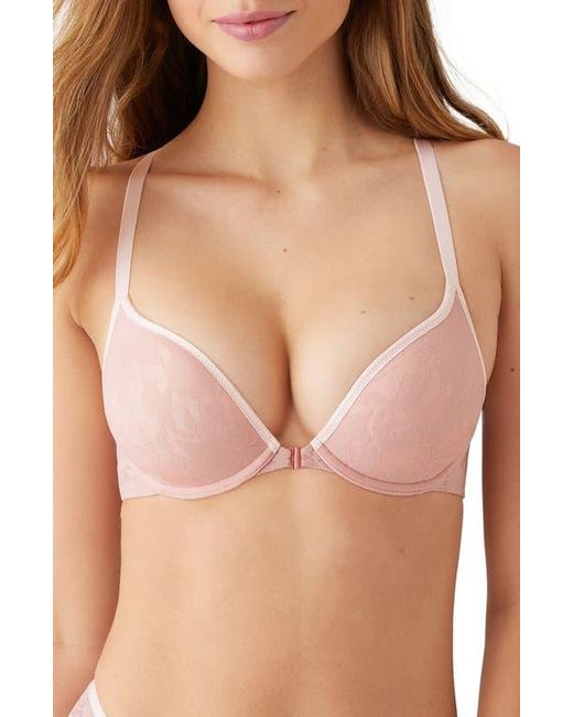B.tempt'd Pink Shadow Scene Push-Up Racerback Bra