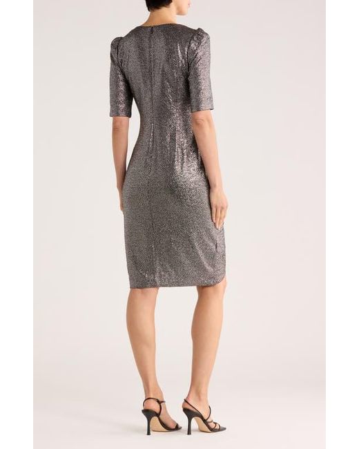 green emerald velvet dress Calvin Klein Tulip Sleeve Sheath Dress Black 6 at Amazon Women's Clothing  store main image 1