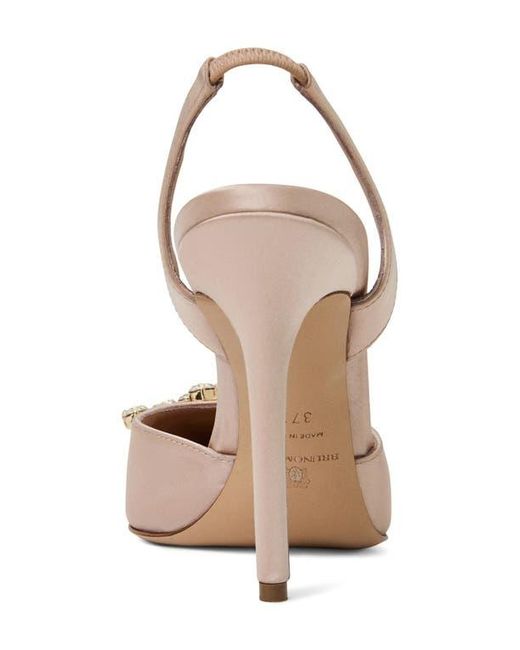 Bruno Magli Metallic Moda Slingback Pointed Toe Pump
