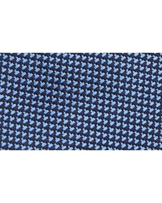 Duchamp Blue Micro Pattern Silk Tie for men