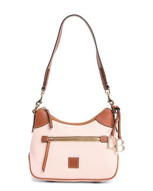 Dooney & Bourke Pink Dooney And Bourke Small Leather Hobo Bag