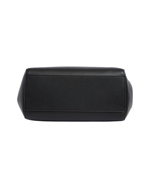 Sam Edelman Black Hellen Pebbled Leather Tote Bag