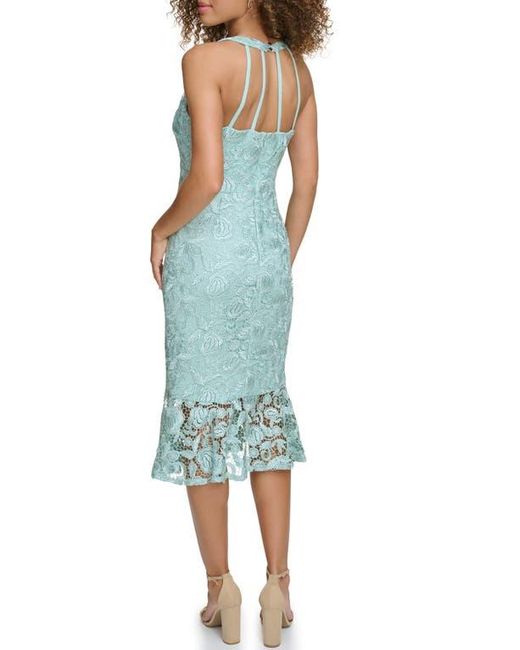fall baby dress Deep V-Neck Halter Lace Spliced Floral Dress, YellowRose / XS main image 0