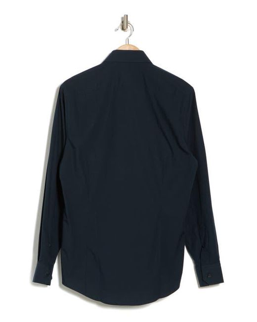 Roberto Cavalli Blue Slim Fit Stretch Cotton Dress Shirt for men