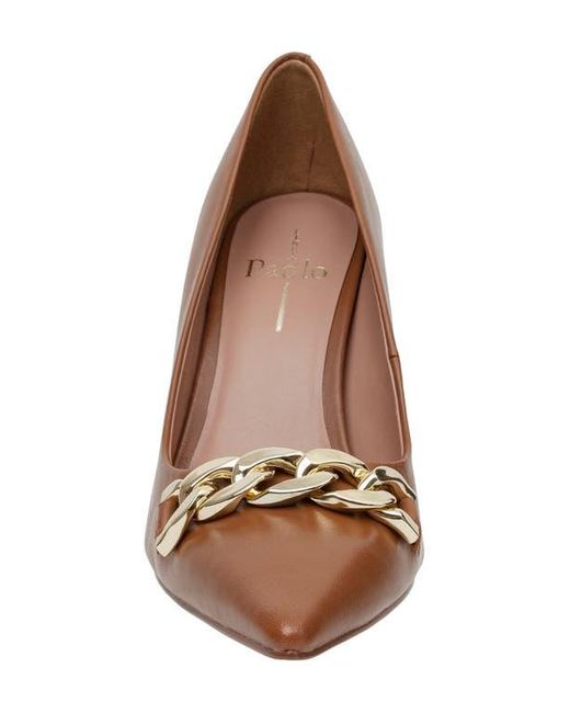 Linea Paolo Brown Pandora Pointed Toe Pump