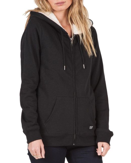 black fur lined hoodie