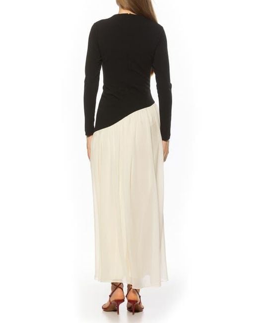 Alexia Admor Black Dakota Long Sleeve Gown