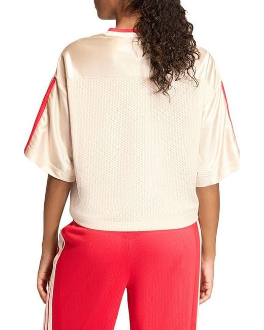 Adidas Red Stadium Mesh T-Shirt
