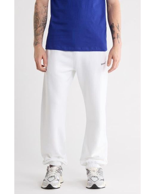 Off-White c/o Virgil Abloh Blue Diag Helvetica Slim Sweatpants for men