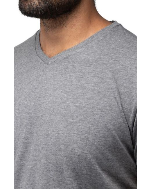 Xray Jeans Gray V-Neck Flex T-Shirt for men