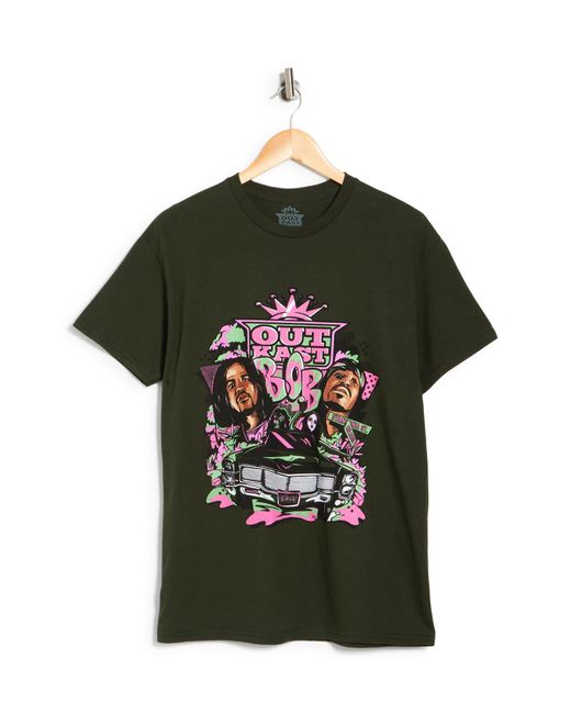Merch Traffic Green Outkast Bob Cadillac Cotton Graphic T-shirt for men