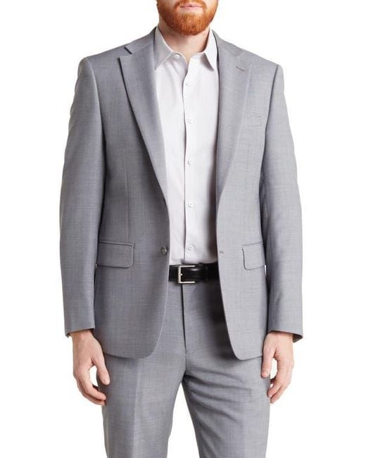 Calvin Klein Gray Medium Slim Stretch Suit Jacket for men