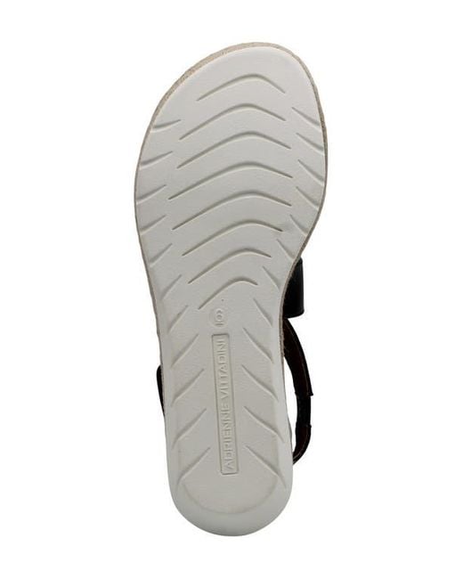 Adrienne Vittadini Black Cape Ann Wedge Sandal