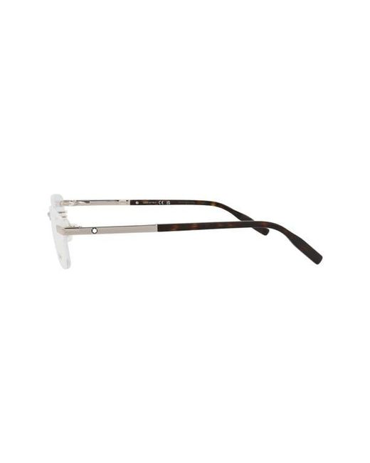 Montblanc Multicolor 59Mm Rimless Rectangular Sunglasses for men