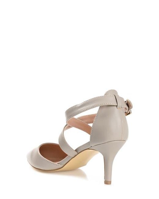 Journee Collection Pink Riva Crossover Pump