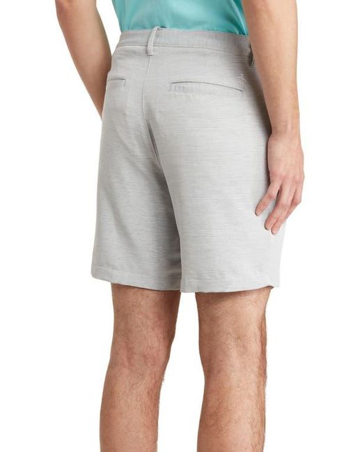 Original Penguin Gray Heather Stripe Chino Shorts for men