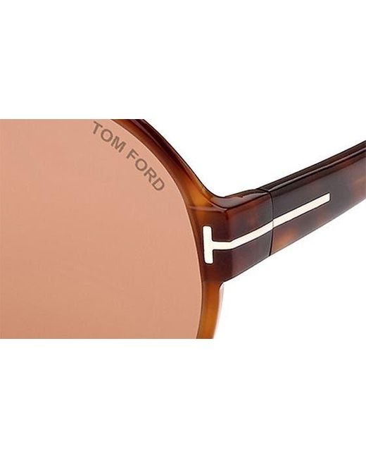 Tom Ford Pink 61mm Round Sunglasses