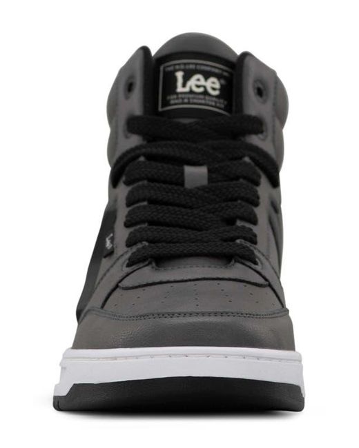 Lee Jeans Black Prescot Mid Top Sneaker for men