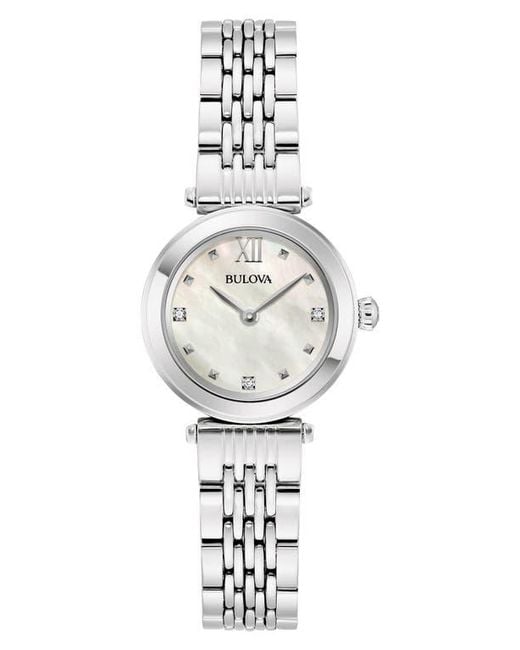 Bulova White Bracelet Watch for men