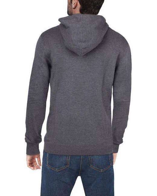 Xray Jeans Gray Core Knit Pullover Hoodie for men