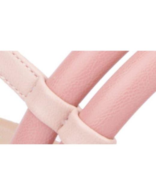 TORGEIS Pink Palm Slingback Sandal