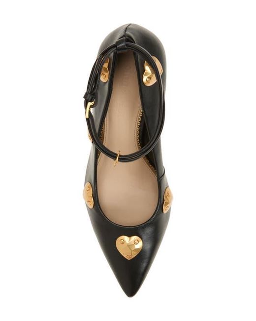 Cinq À Sept Black Madison Ankle Strap Pump