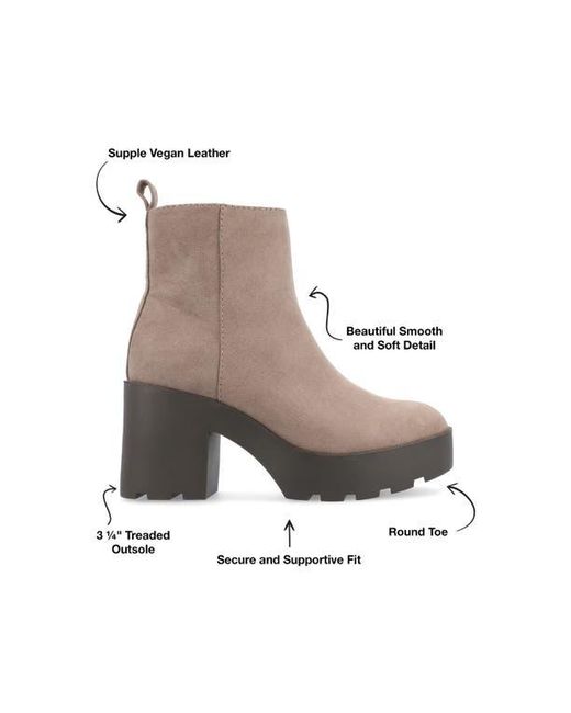 Journee Collection Brown Cassidy Bootie
