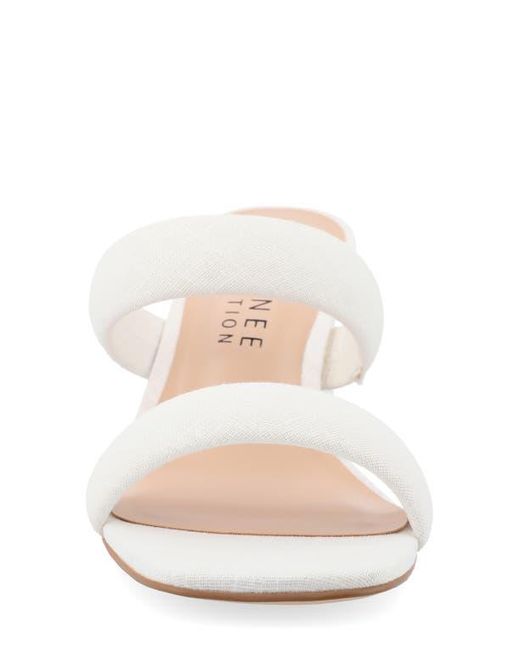 Journee Collection Natural Aniko Double Strap Sandal
