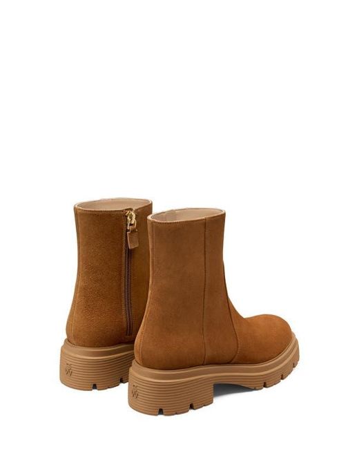 Stuart Weitzman Brown Hudson Lite Zip Bootie