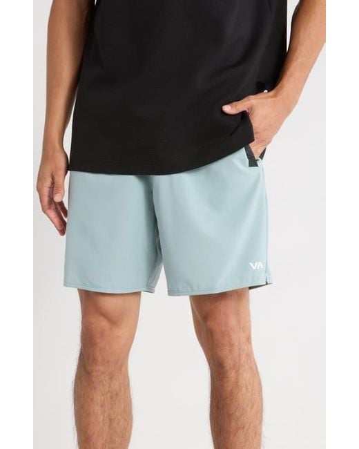RVCA Blue Kevin Stretch Woven Shorts for men