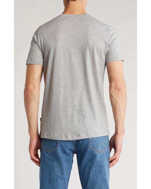 7 For All Mankind Gray Cotton & Cashmere T-shirt for men