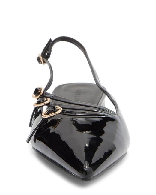 Billini Black Hettie Pointed Toe Slingback Flat