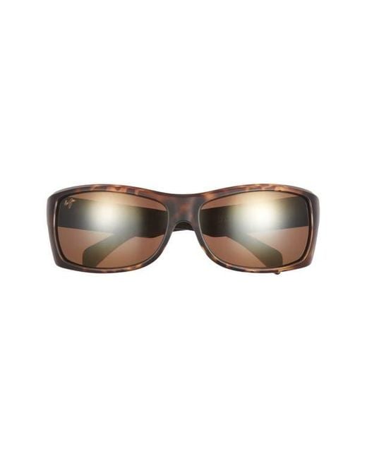 Maui Jim Multicolor 65Mm Polarized Shield Sunglasses for men