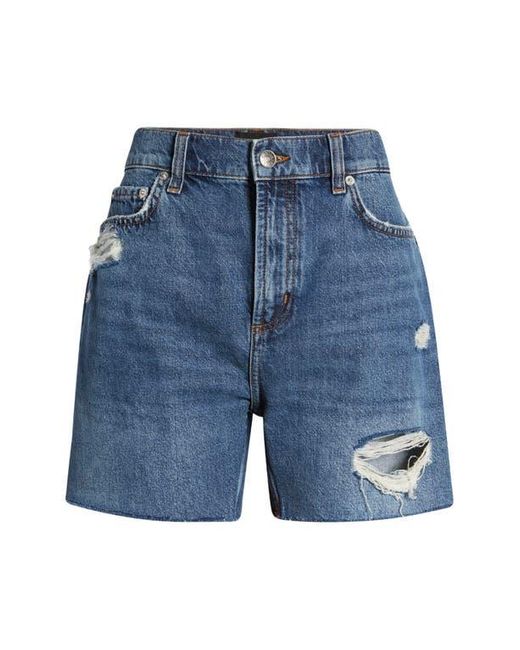 Rails Blue The Hermosa Distressed Denim Shorts