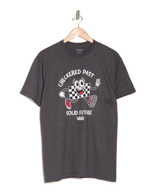 Vans Gray Checkset Graphic T-shirt for men