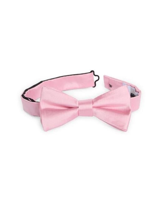 Nordstrom Rack Pink Satin Solid Bow Tie for men