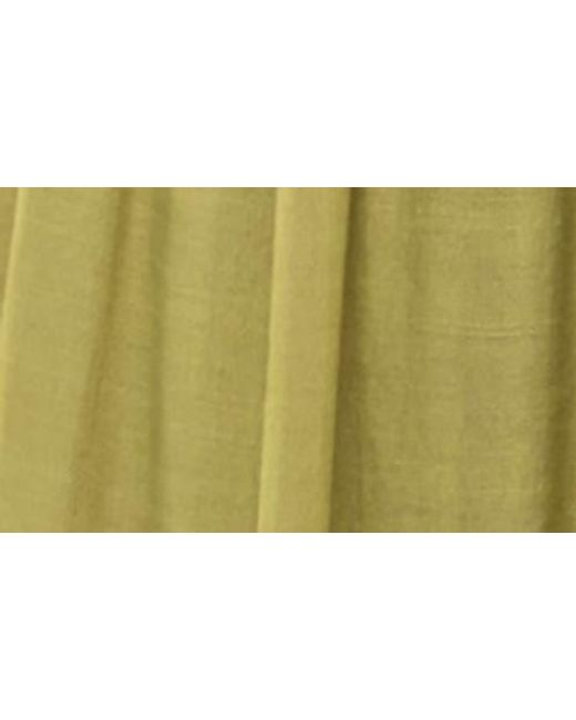 AUGUST SKY Green Flutter Sleeve Maxi Dress