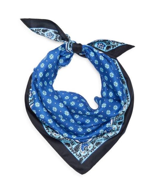 BCBGeneration Blue Block Print Triangular Scarf