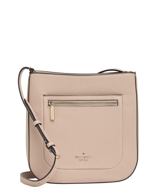 Kate Spade Leila Top Zip Crossbody Bag in Natural Lyst