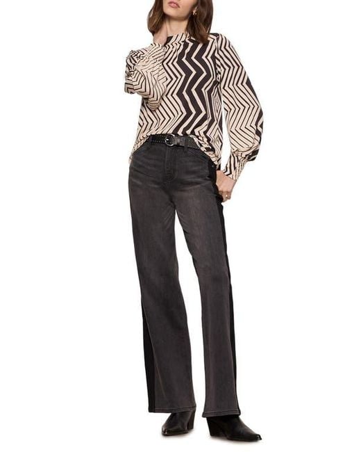 Sanctuary Multicolor Mixed Print Top
