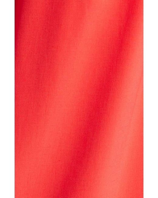 Wit & Wisdom Red Eyelet Accent Top