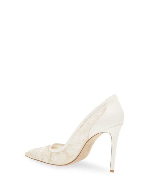 Stuart Weitzman White Stuart Power 100 Pump
