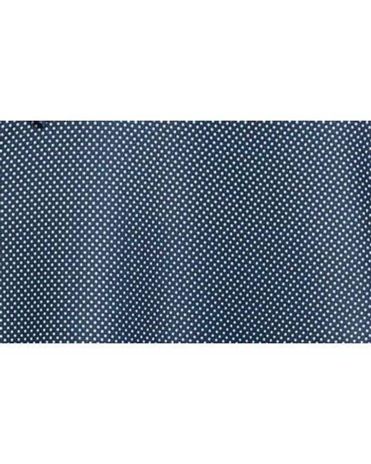 Tom Baine Blue Performance Geometric Polo for men