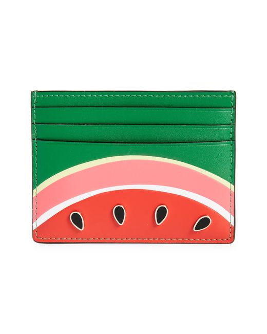 Kate Spade Green What-a-melon Card Wallet