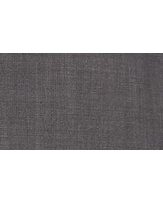 John Varvatos Gray Herringbone Two-Button Notch Lapel Wool Suit for men