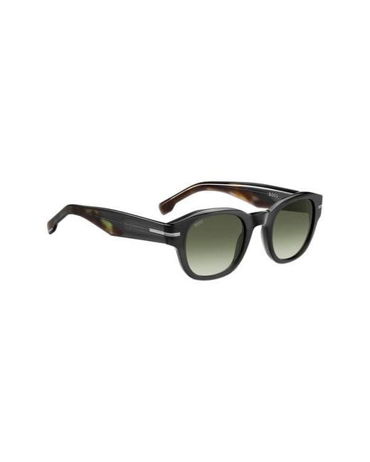 Boss Green 48Mm Gradient Small Rectangular Sunglasses for men